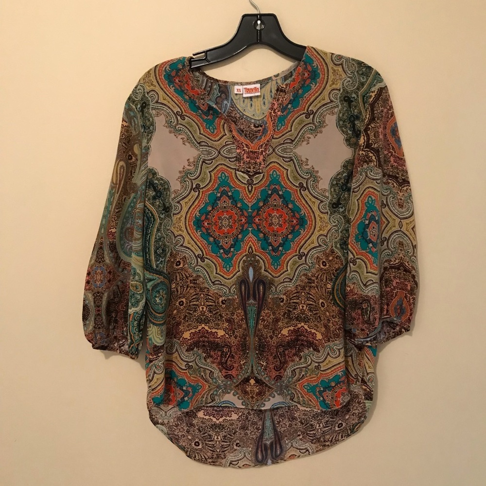 Tianello By Steve Barraza Silk Blouse